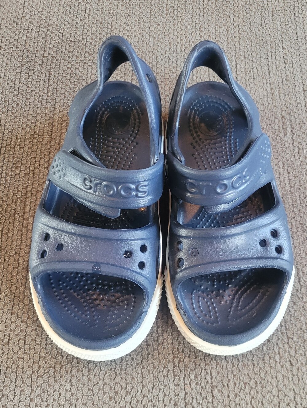 Crocs Crocband II Sandals Kids Size 10 Dark Blue